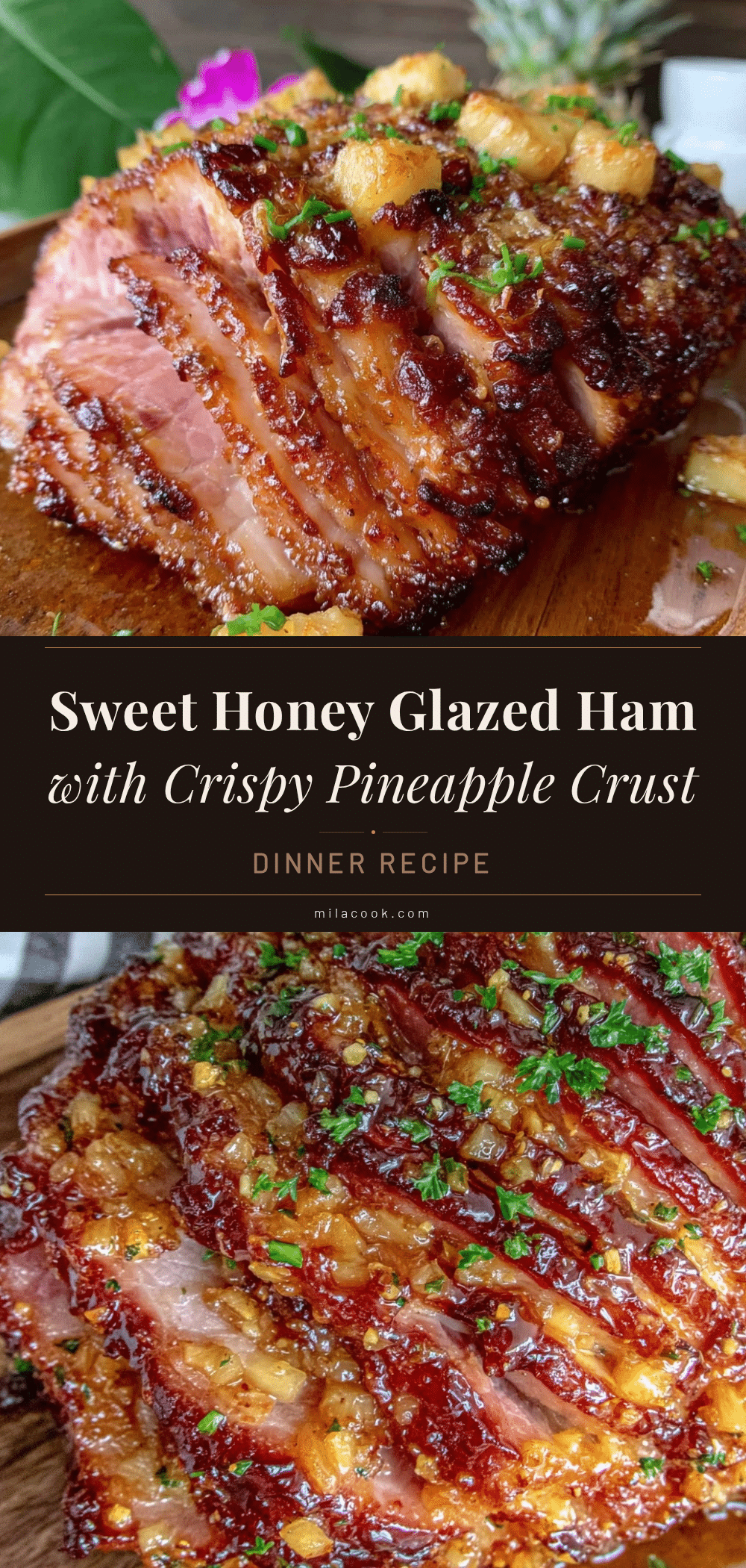 Brown Sugar Honey Glazed Ham recipe