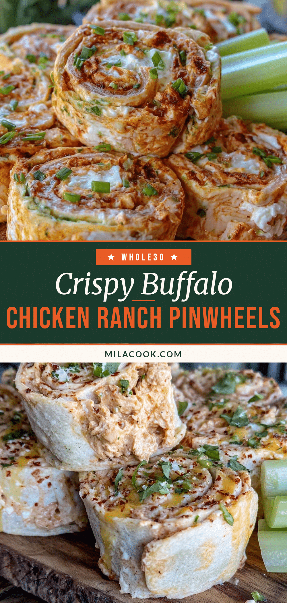 crispy buffalo chicken ranch pinwheels recipe