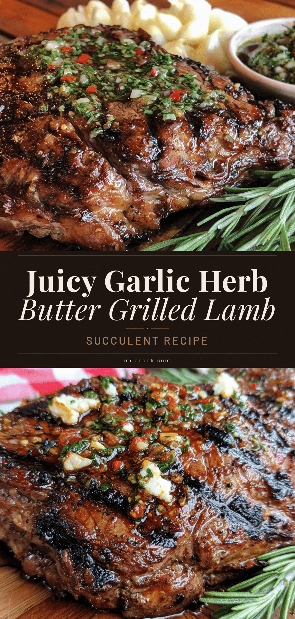 garlic herb butter butterfly leg of lamb recipe