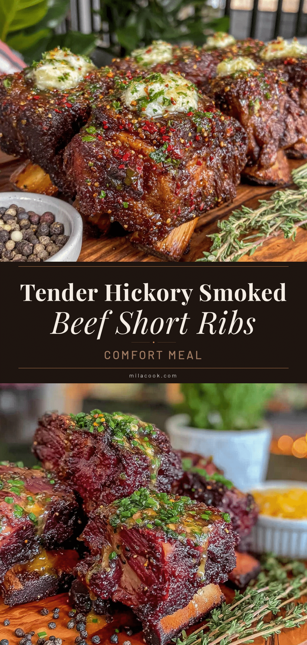 hickory smoked beef short ribs recipe
