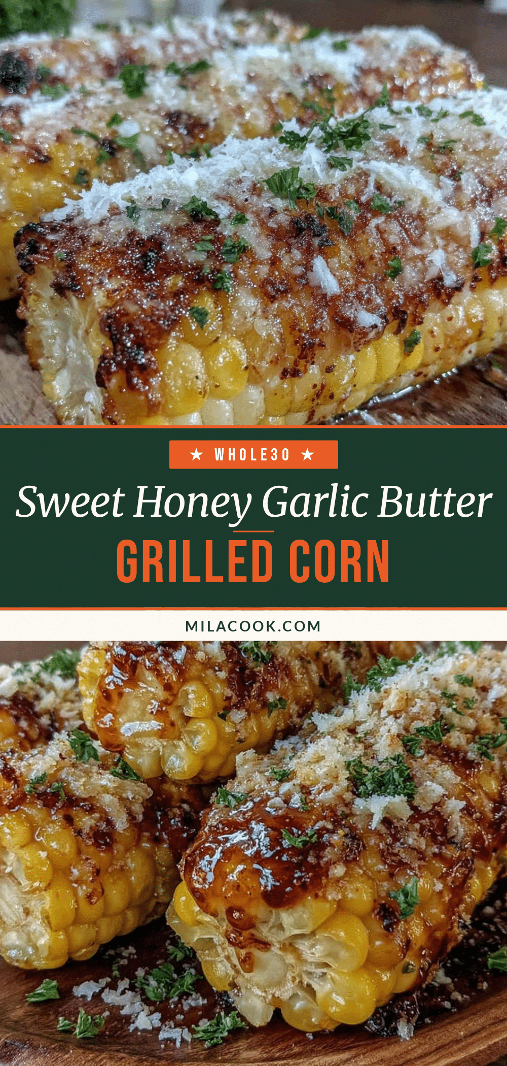 honey garlic butter grilled corn recipe