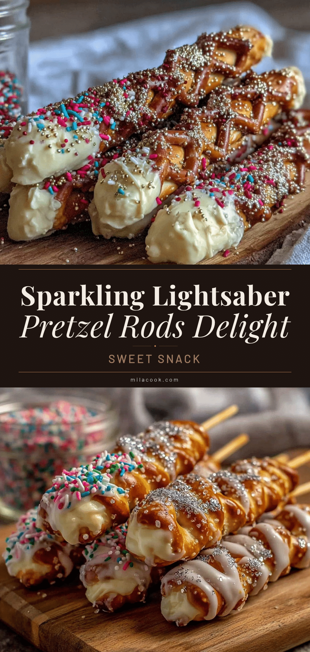 Lightsaber Pretzel Rods recipe