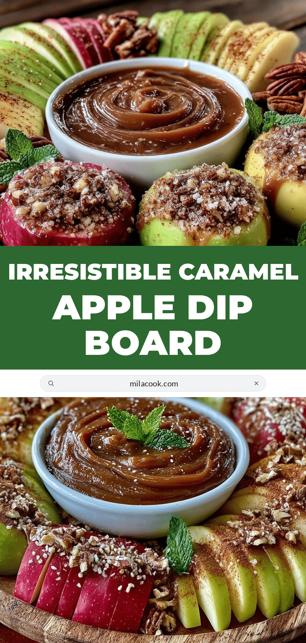 baby shower caramel apple dip board recipe