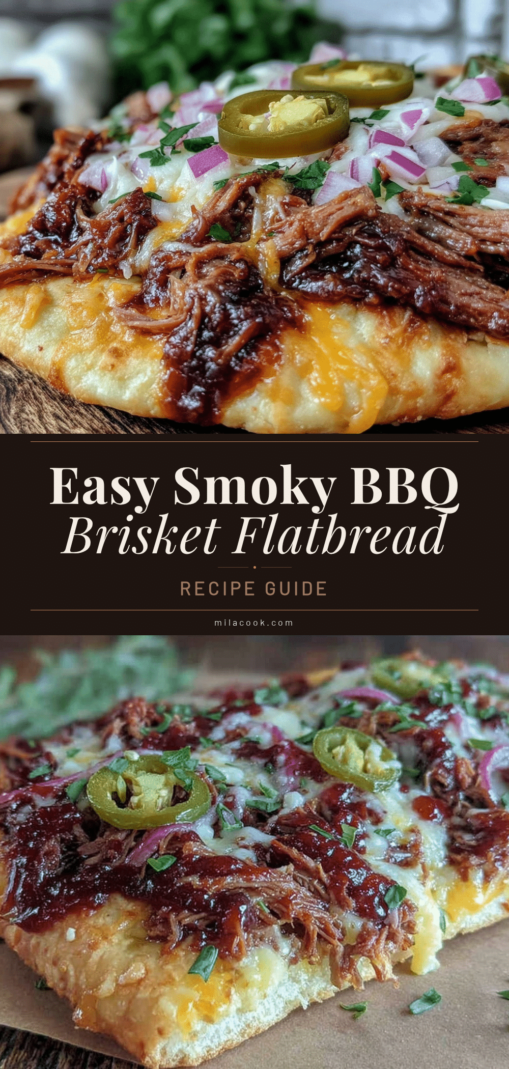 BBQ brisket flatbread recipe