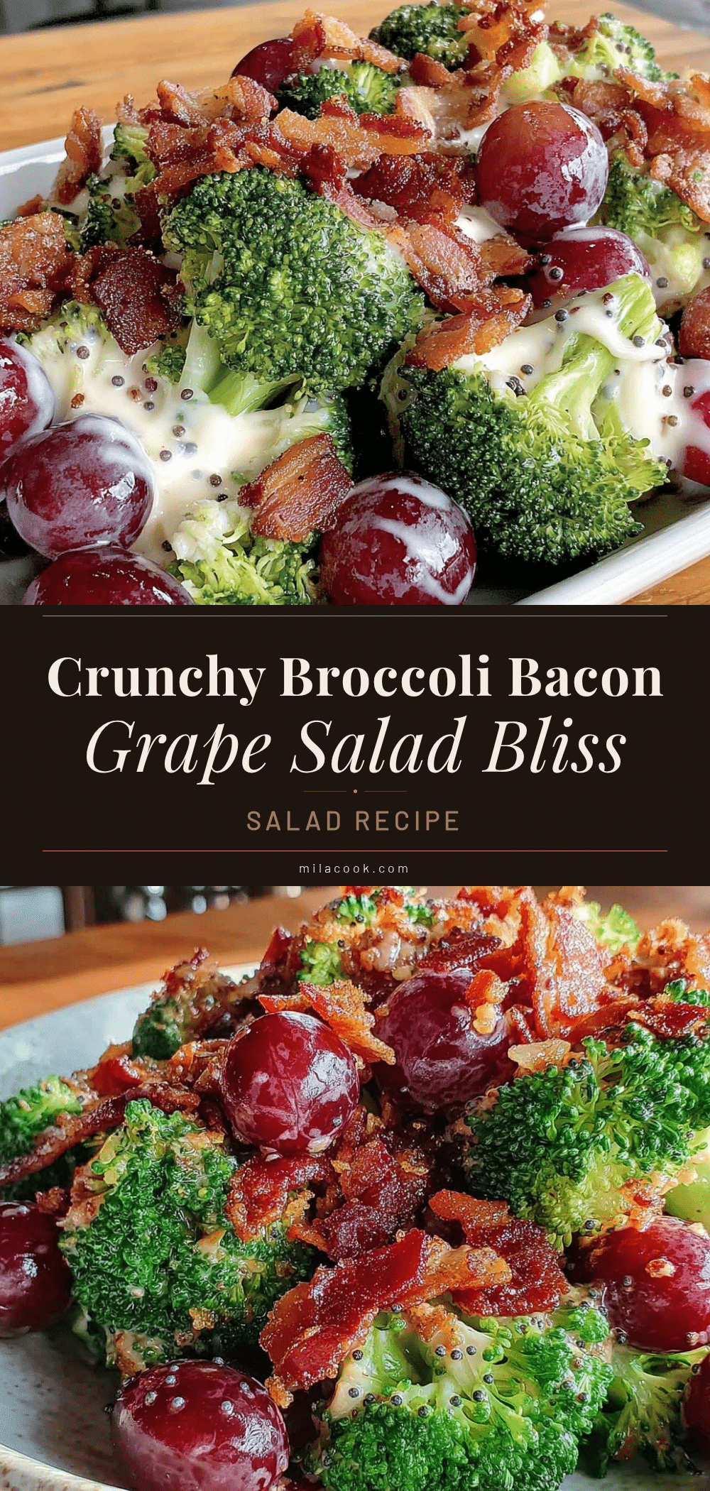 broccoli bacon grape salad recipe