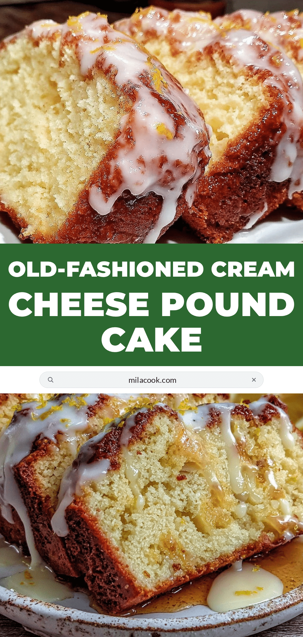 cream cheese pound cake recipe