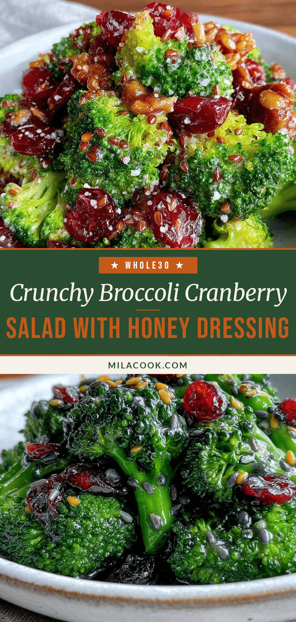 Fresh Broccoli Cranberry Salad recipe