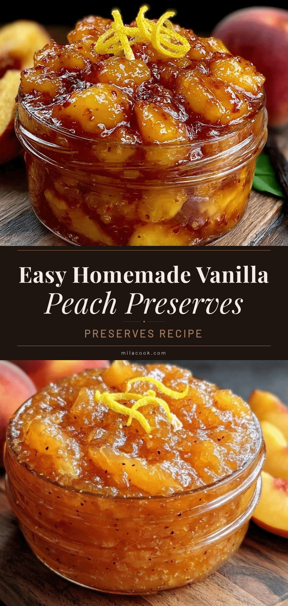 fresh homemade peach preserves recipe