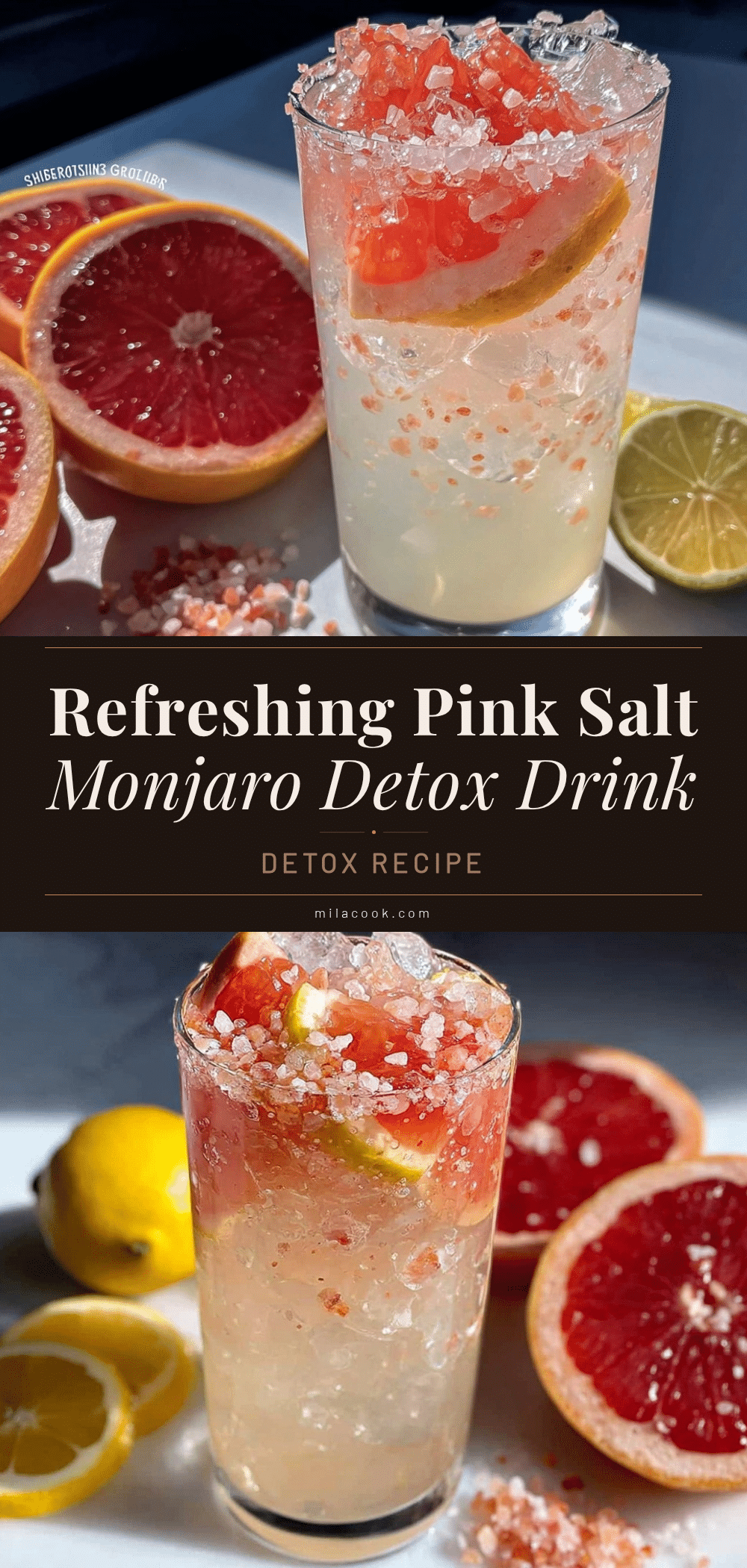 Fresh Pink Salt Monjaro Detox Drink recipe