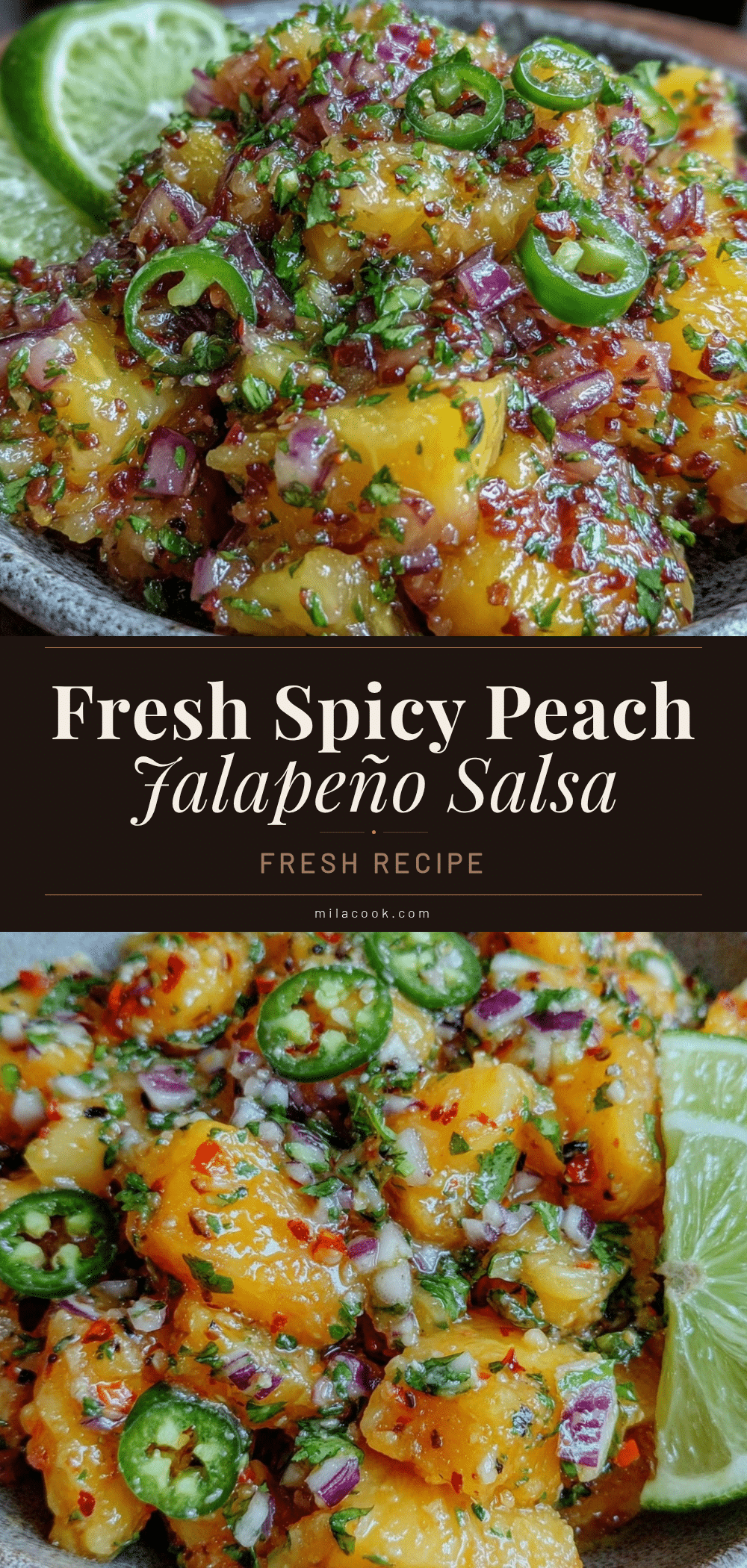 fresh spicy peach jalapeño salsa recipe