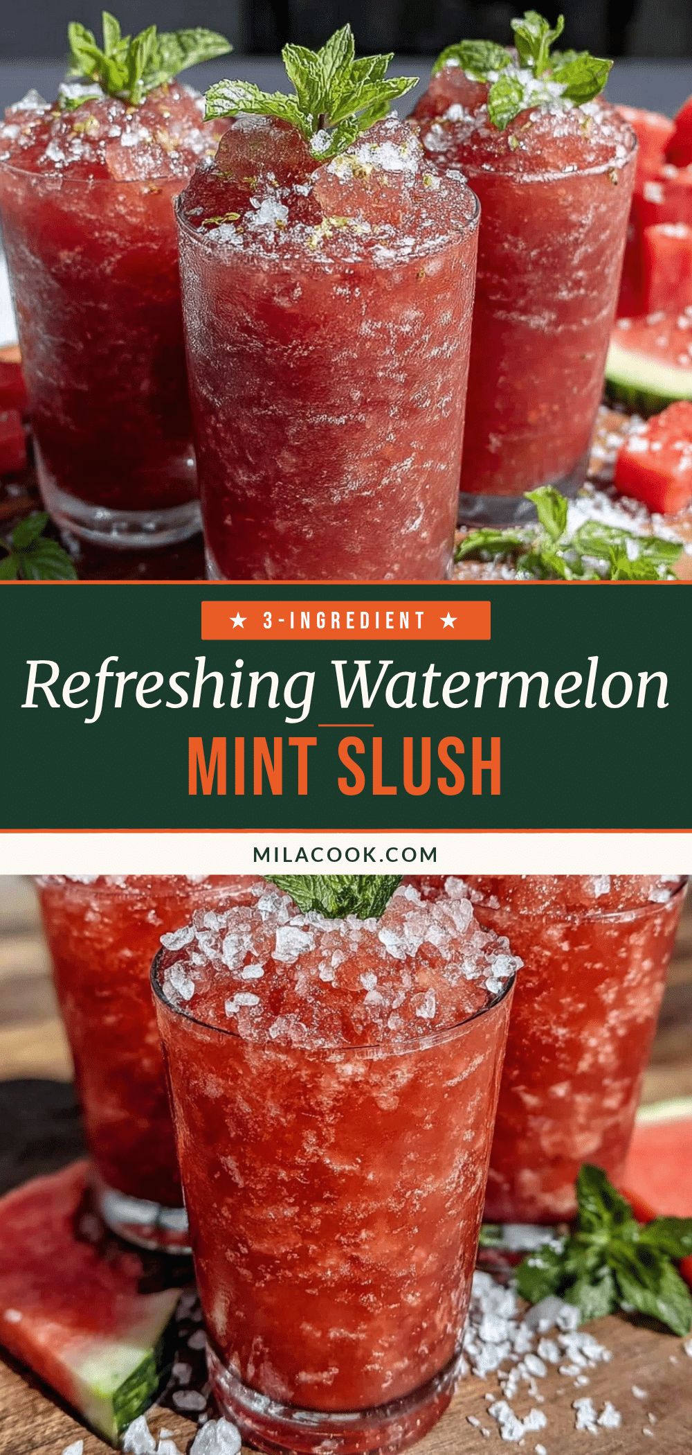frozen watermelon mint lemonade slush recipe
