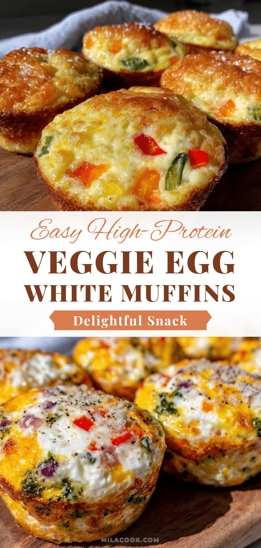 Healthy High-Protein Egg White Veggie Muffin Cups recipe