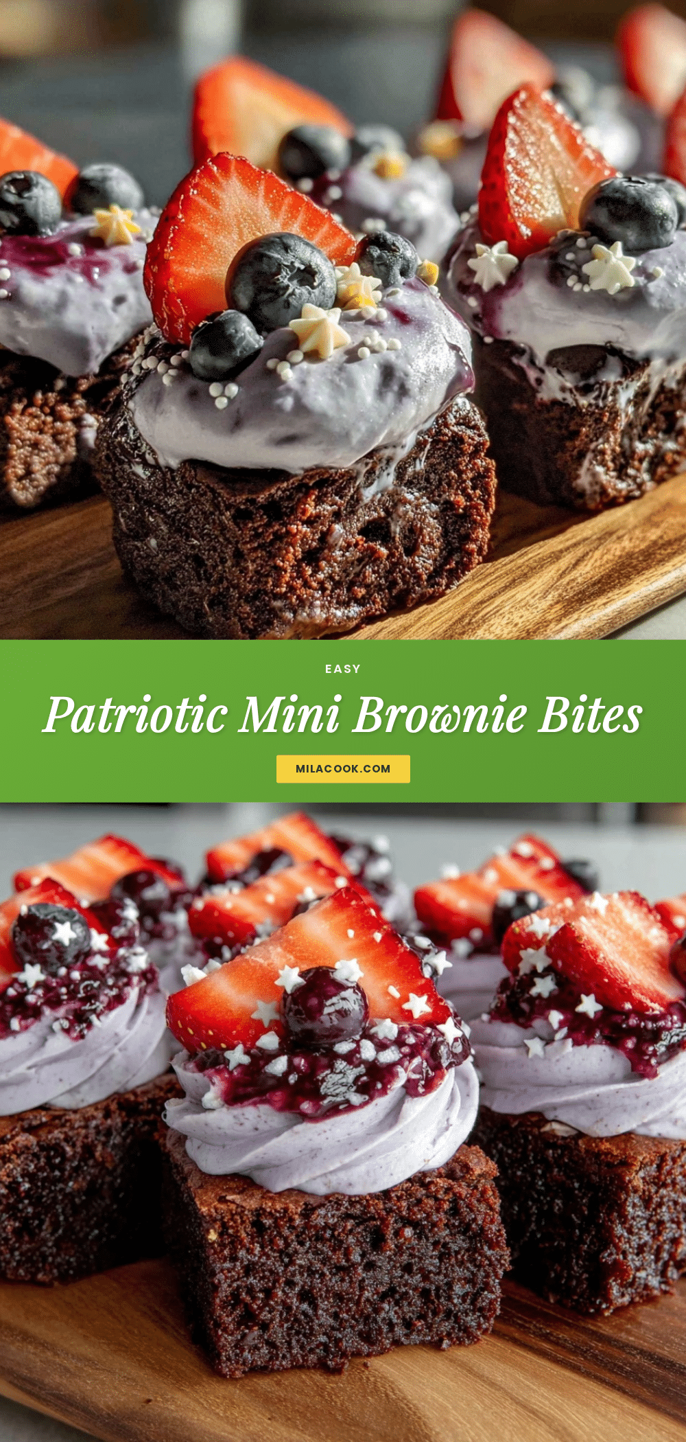 mini american flag brownie bites recipe