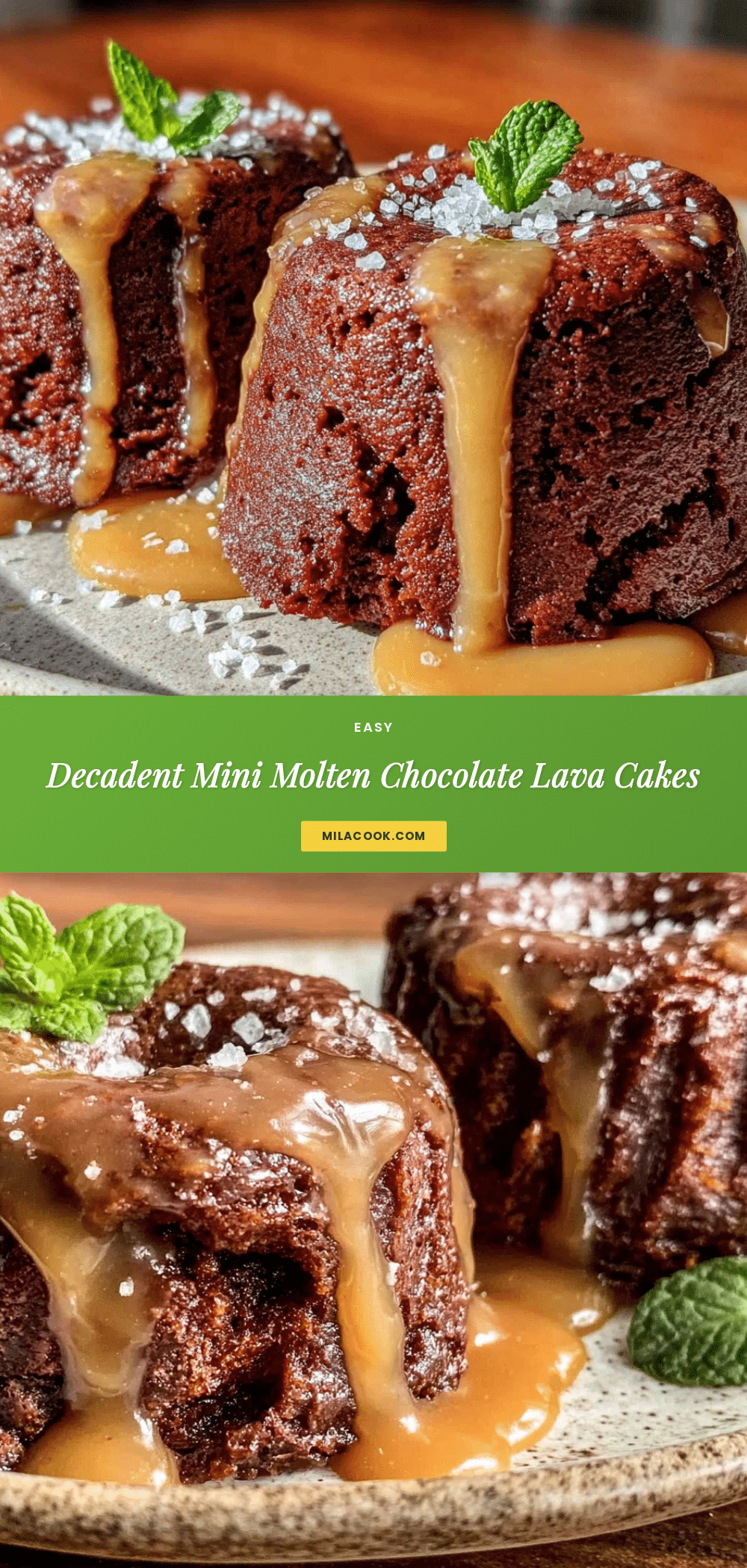 mini molten chocolate lava cakes recipe