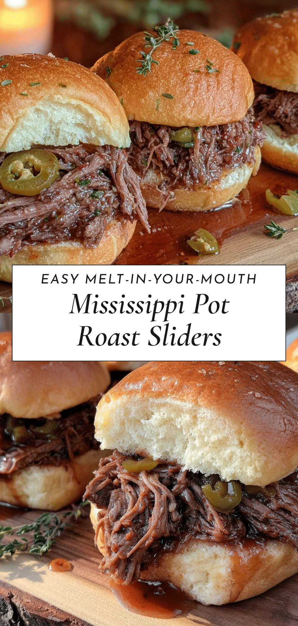 Mississippi Pot Roast Sliders recipe