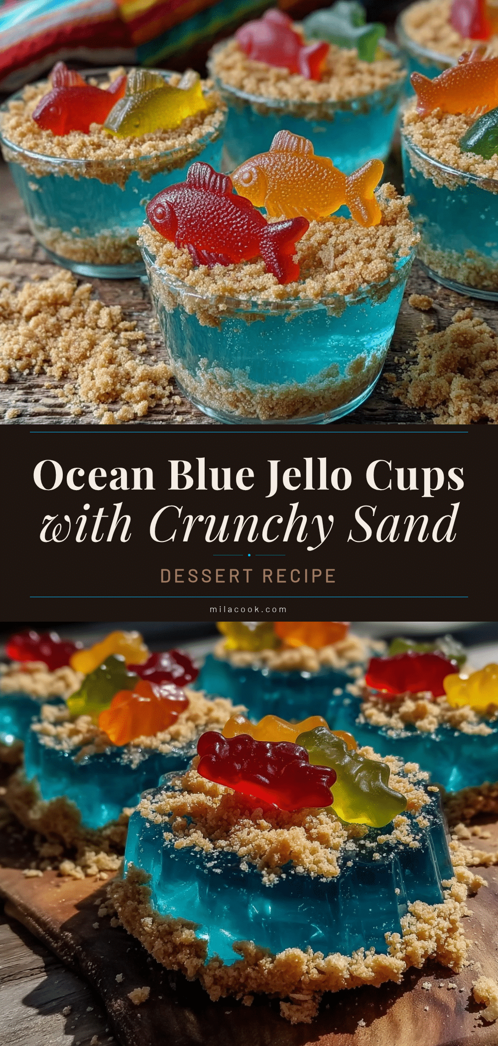 Ocean Blue Jello Cups recipe
