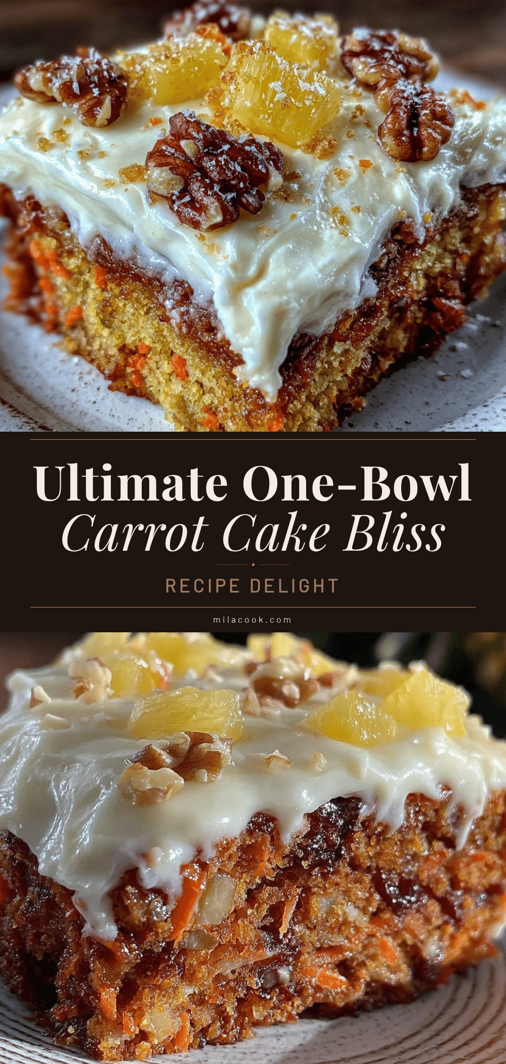 one-bowl carrot cake recipe
