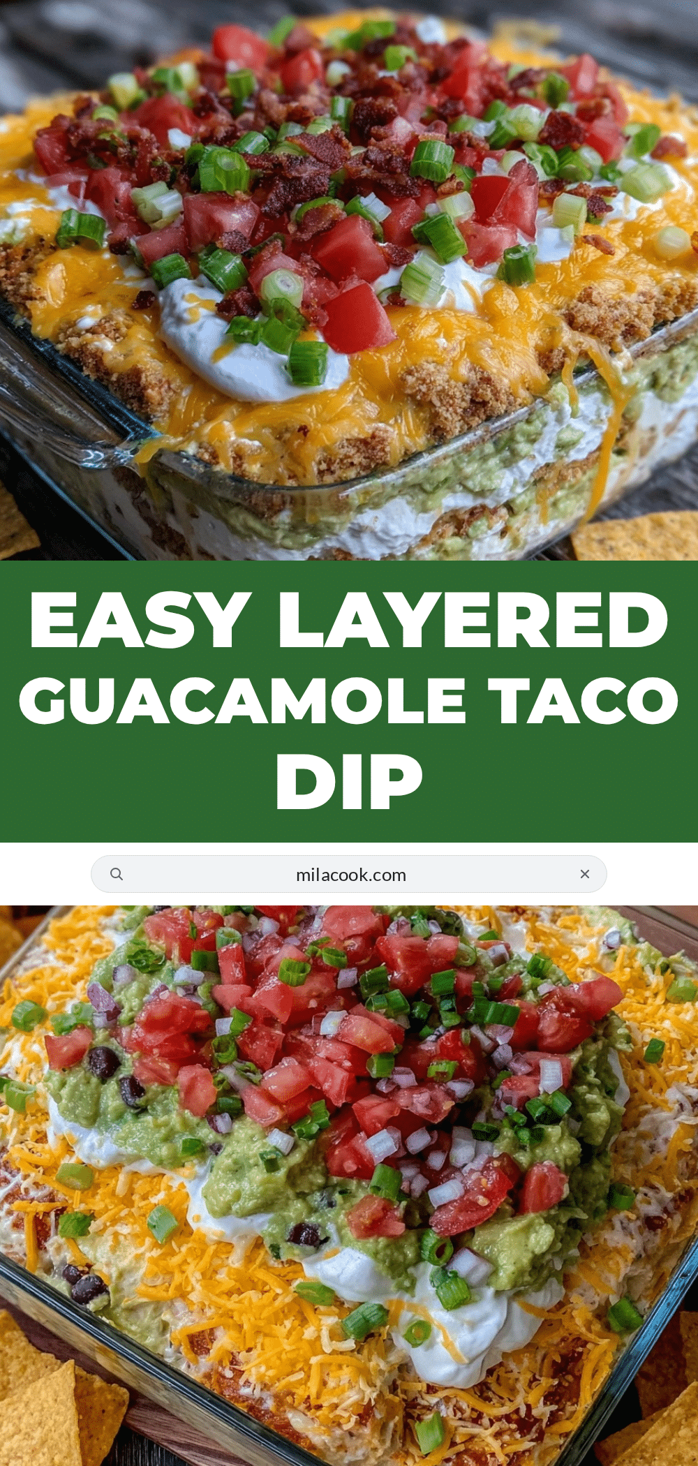 seven layer guacamole taco dip recipe