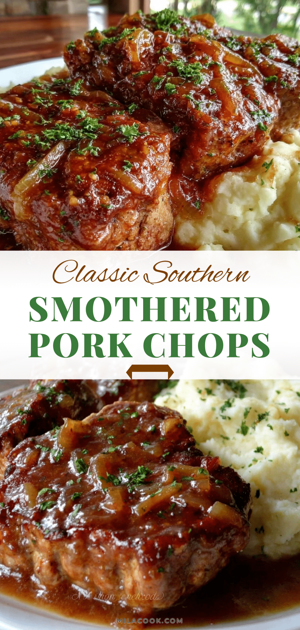 Southern smothered pork chops recipe