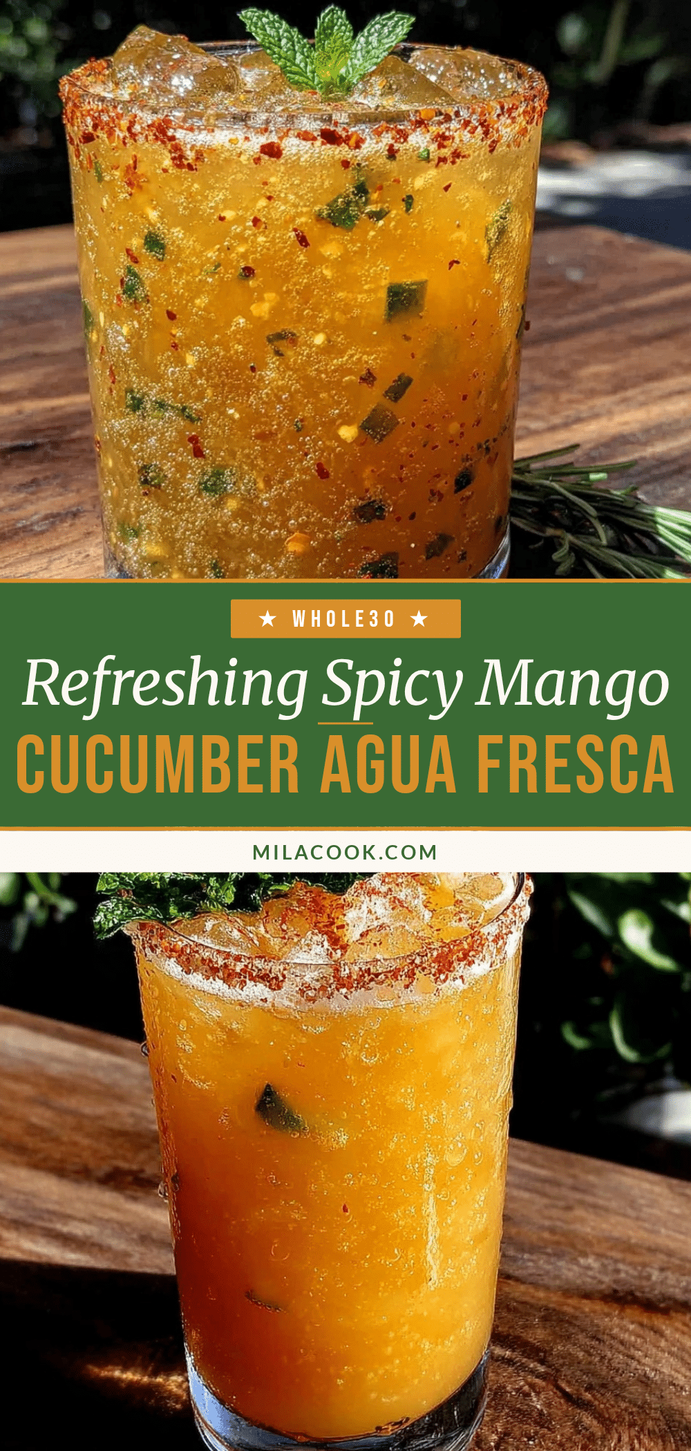 spicy mango cucumber agua fresca recipe