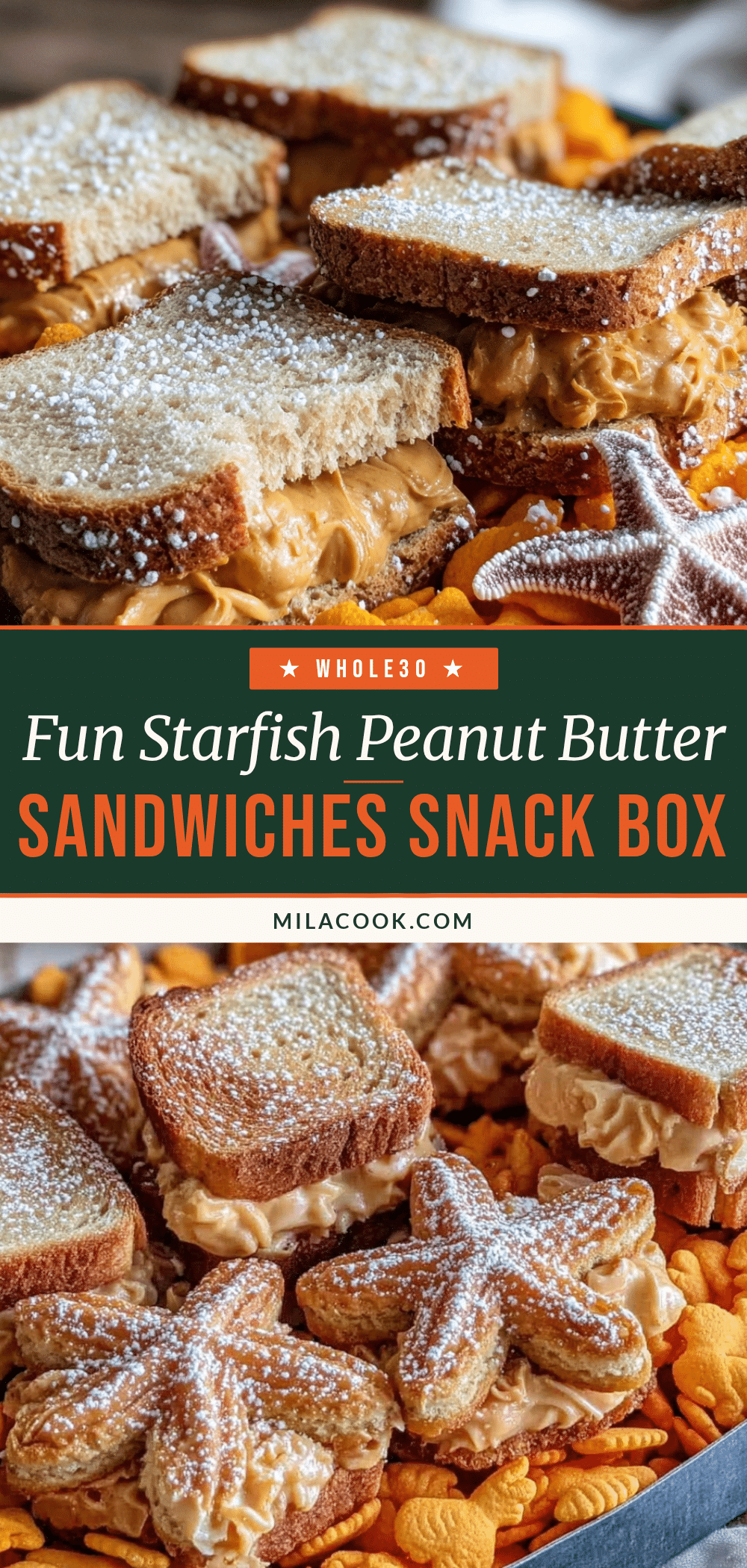 starfish peanut butter sandwiches recipe