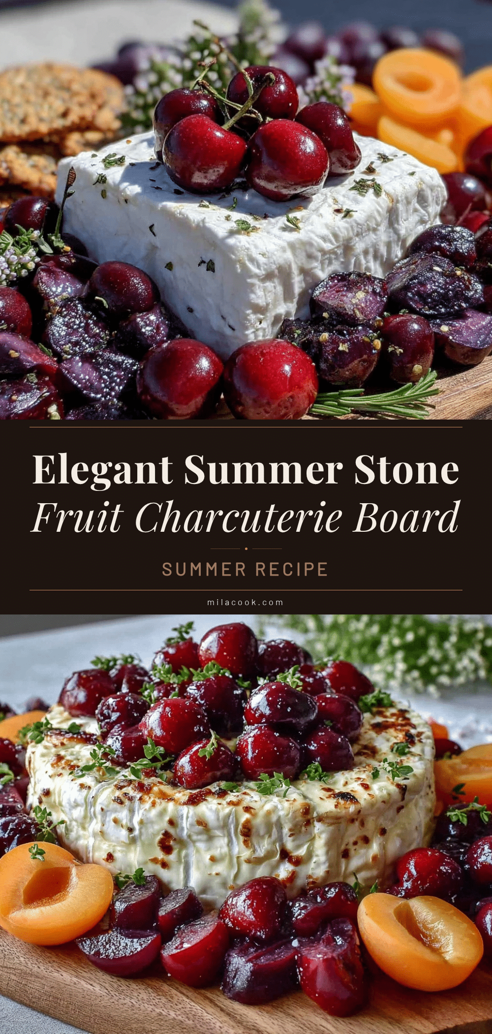 summer stone fruit charcuterie board recipe