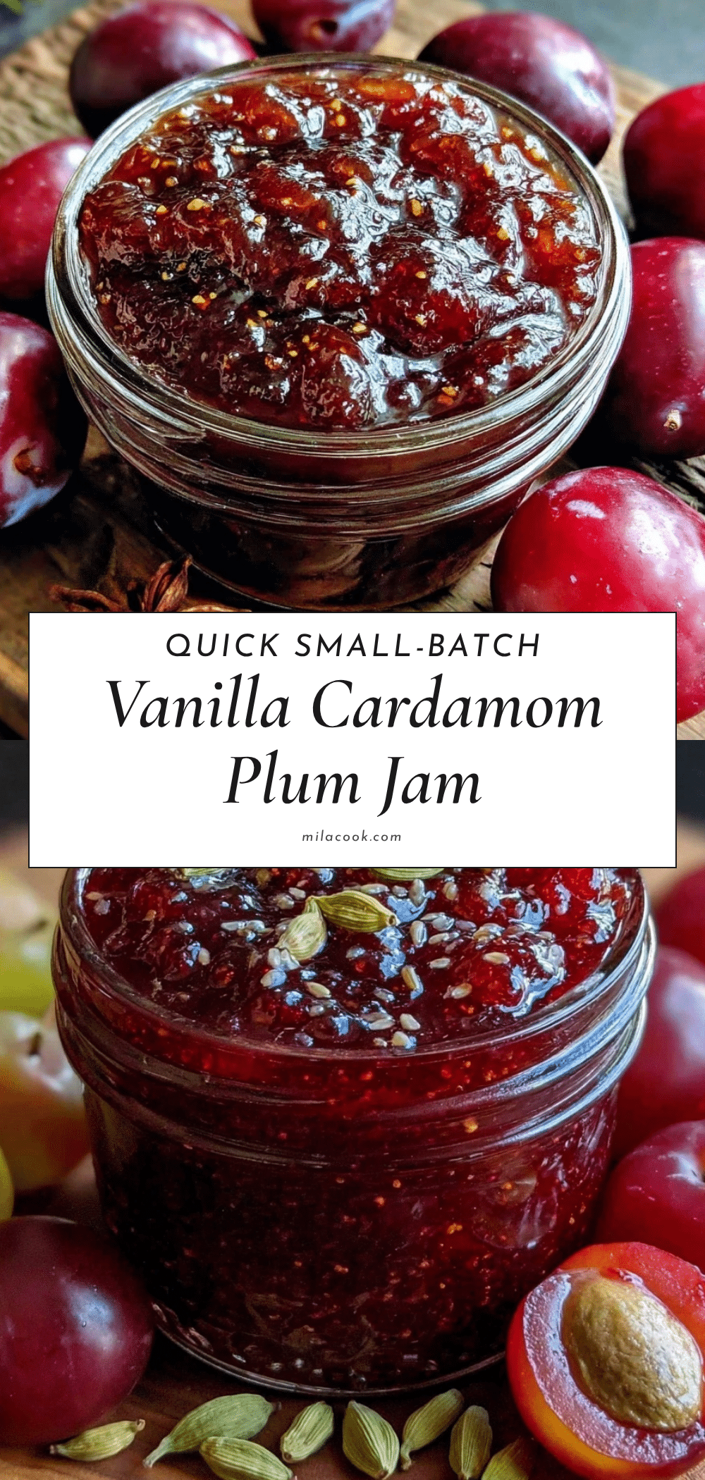vanilla cardamom plum jam recipe