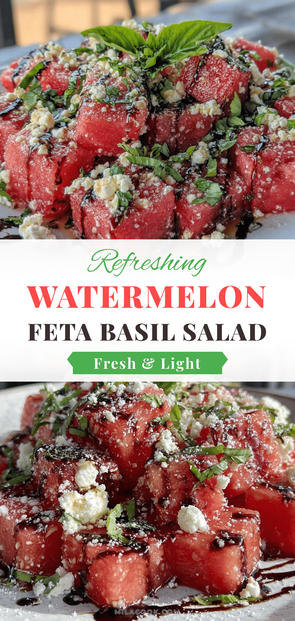 watermelon feta basil salad recipe