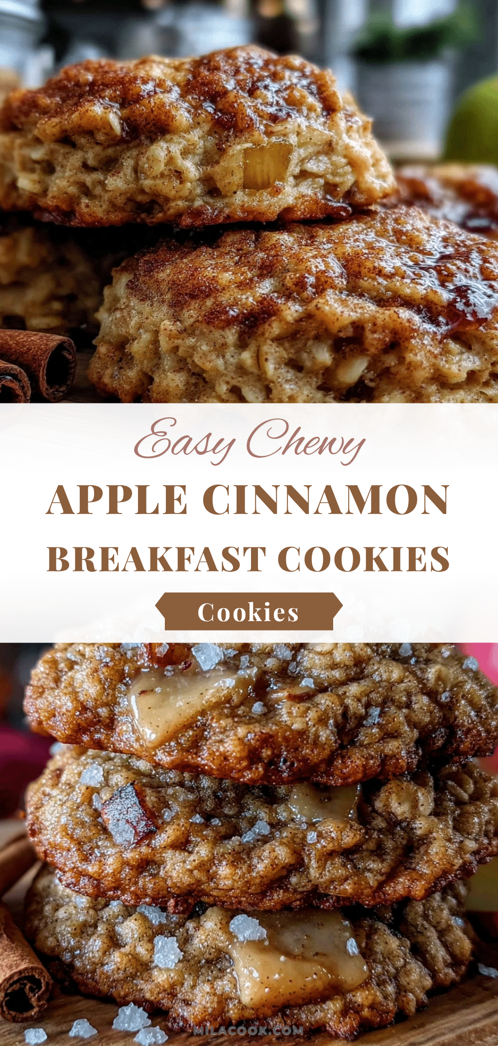 apple cinnamon breakfast cookies recipe