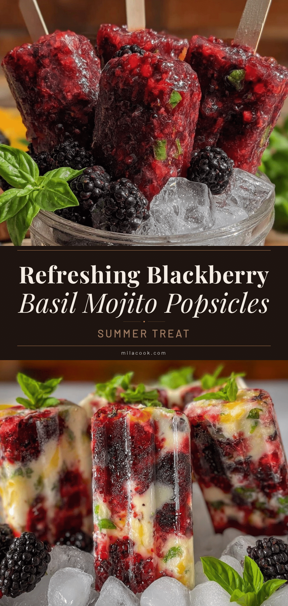 blackberry basil mojito popsicles recipe