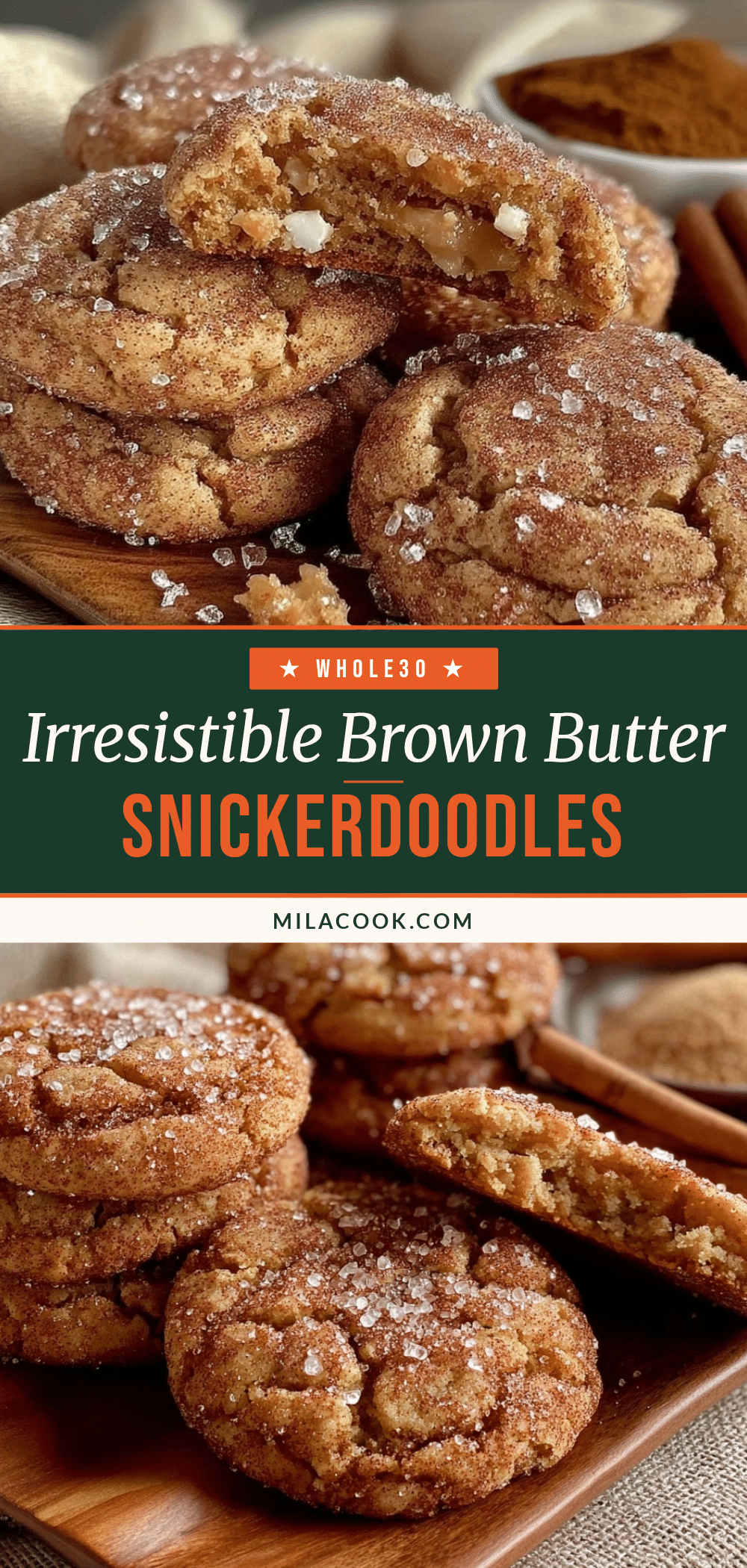 brown butter snickerdoodles recipe