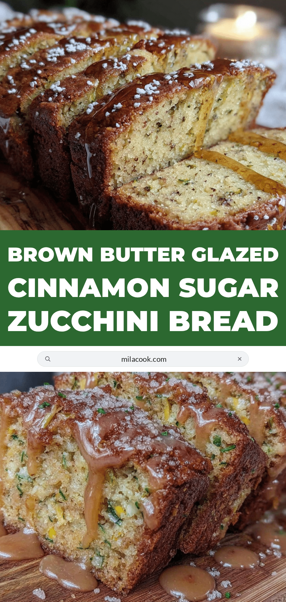 cinnamon sugar zucchini bread recipe