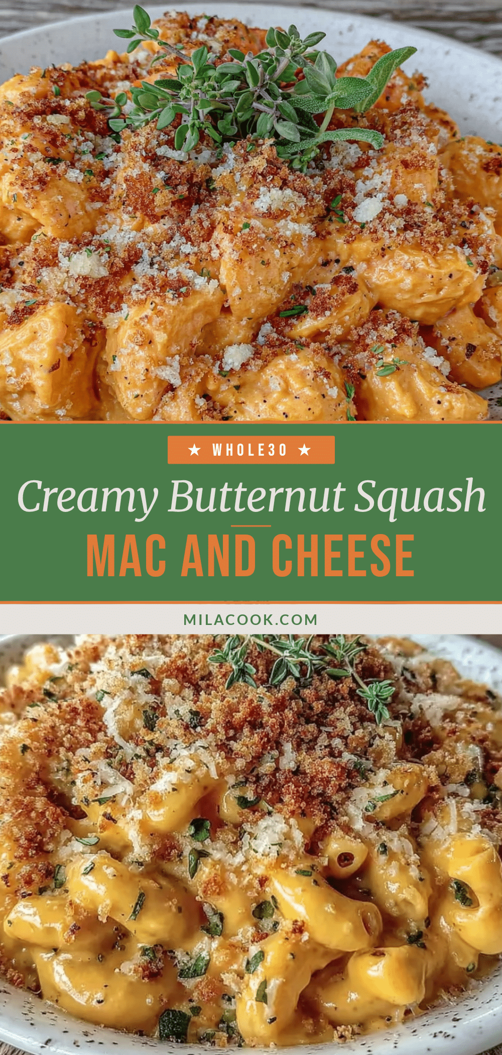 creamy butternut squash mac cheese recipe