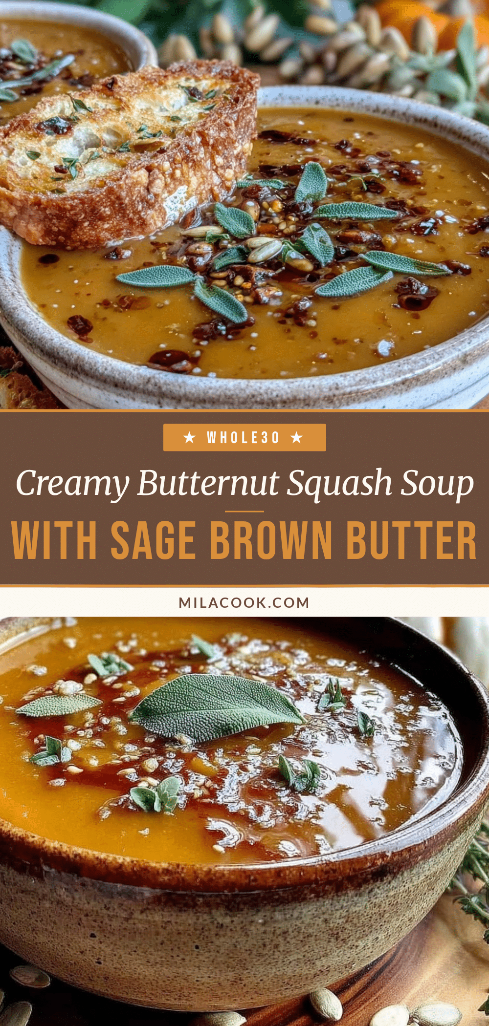 creamy butternut squash soup recipe
