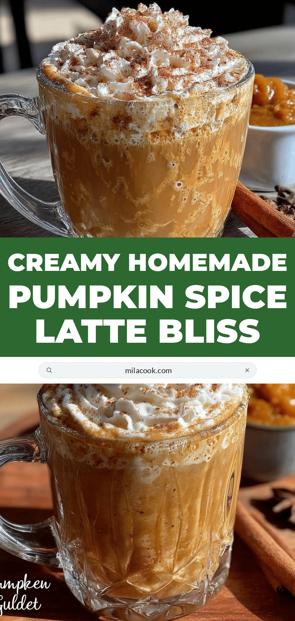 creamy homemade pumpkin spice latte recipe