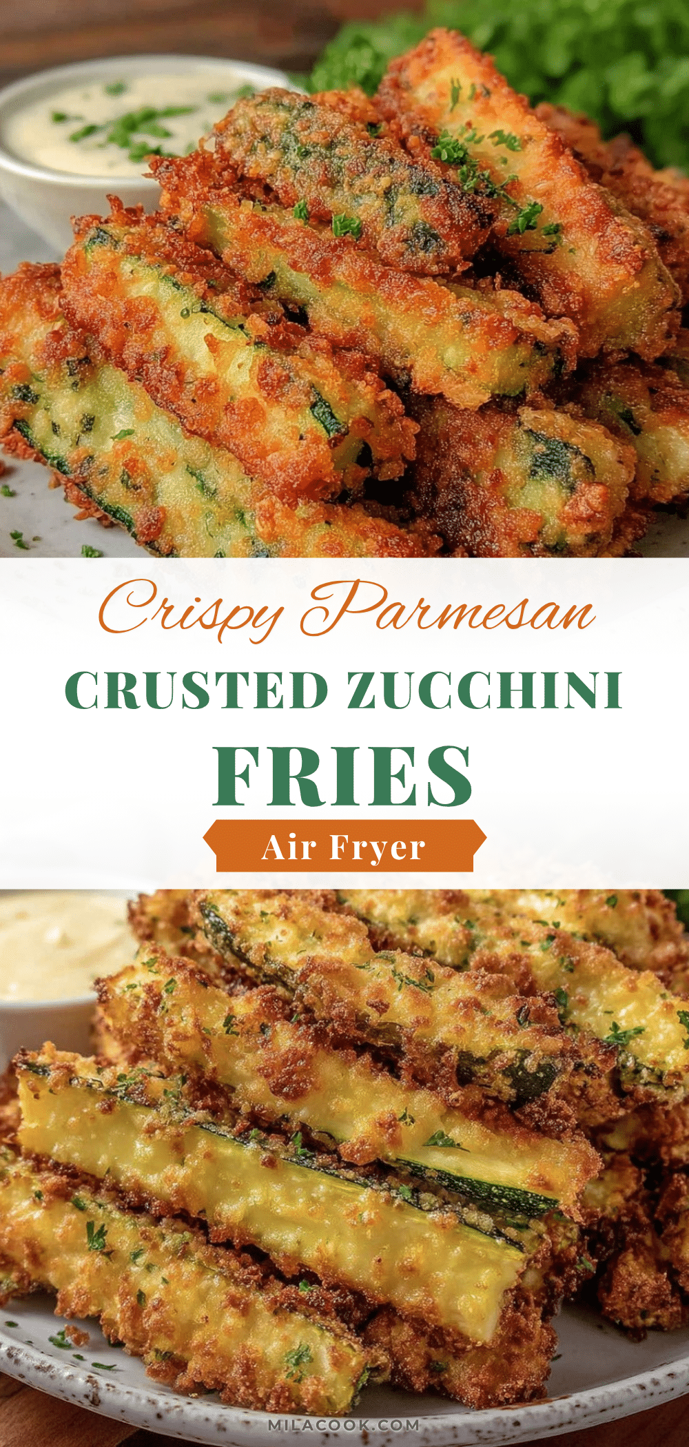 crispy parmesan crusted zucchini fries recipe
