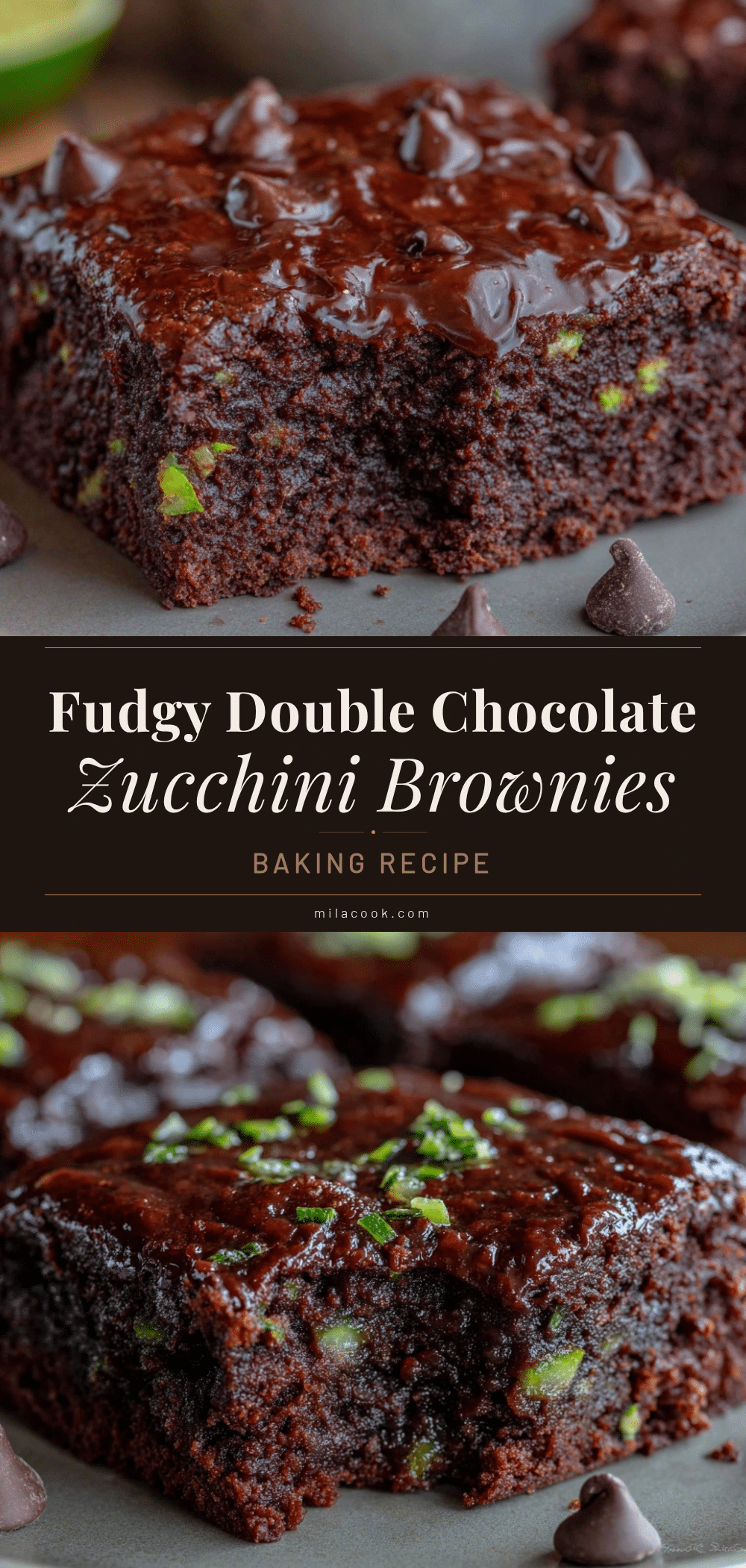 double chocolate zucchini brownies recipe