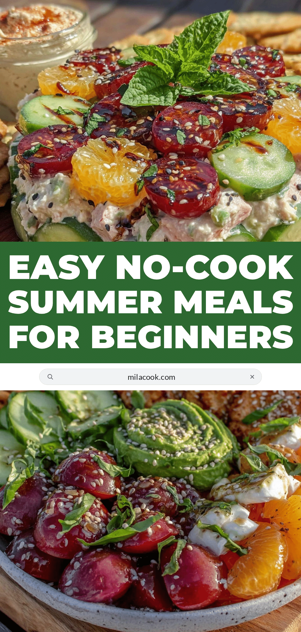 easy no-cook summer meals recipe