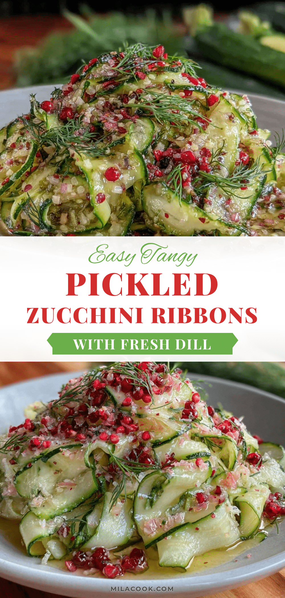 easy quick pickled zucchini ribbons recipe