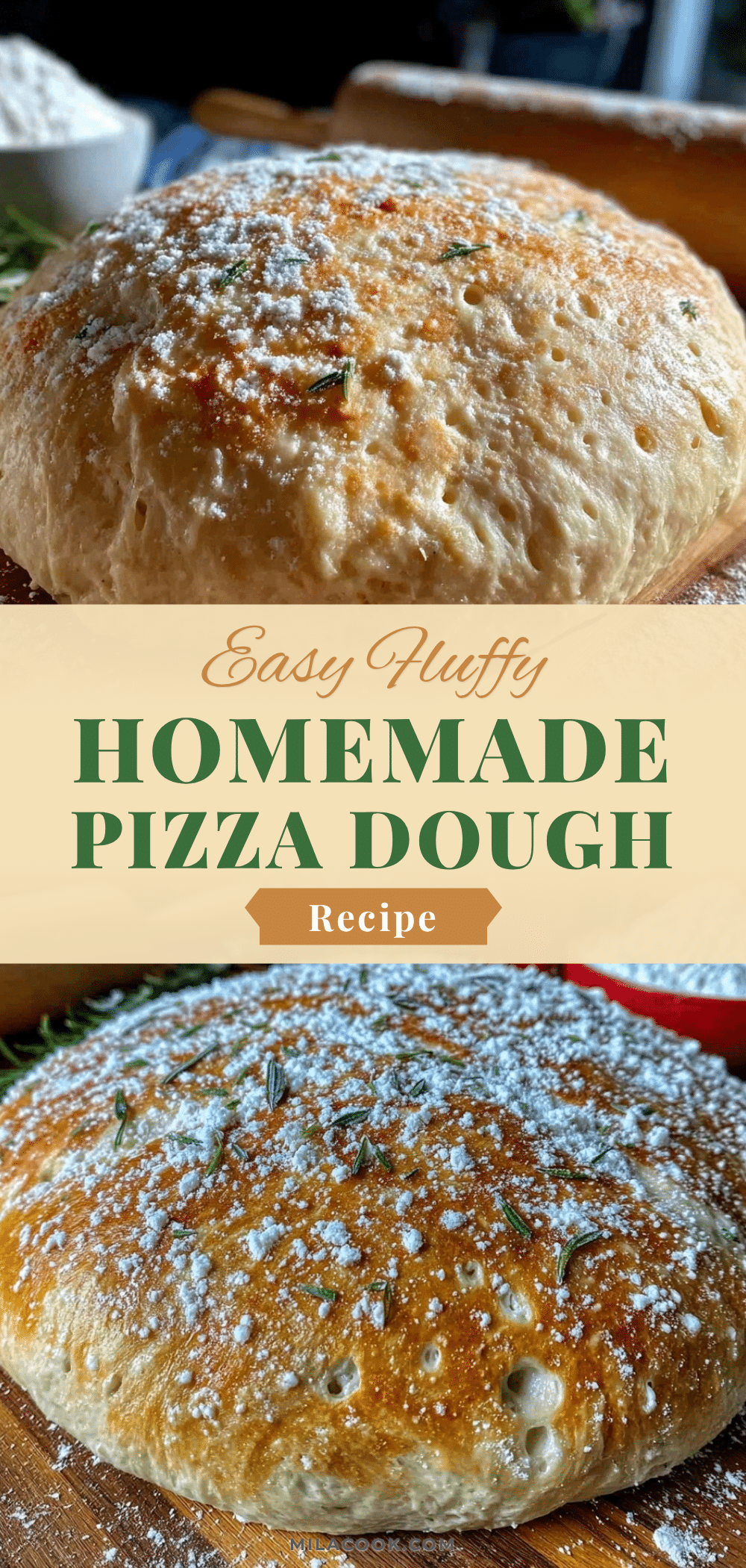 fluffy homemade pizza dough recipe