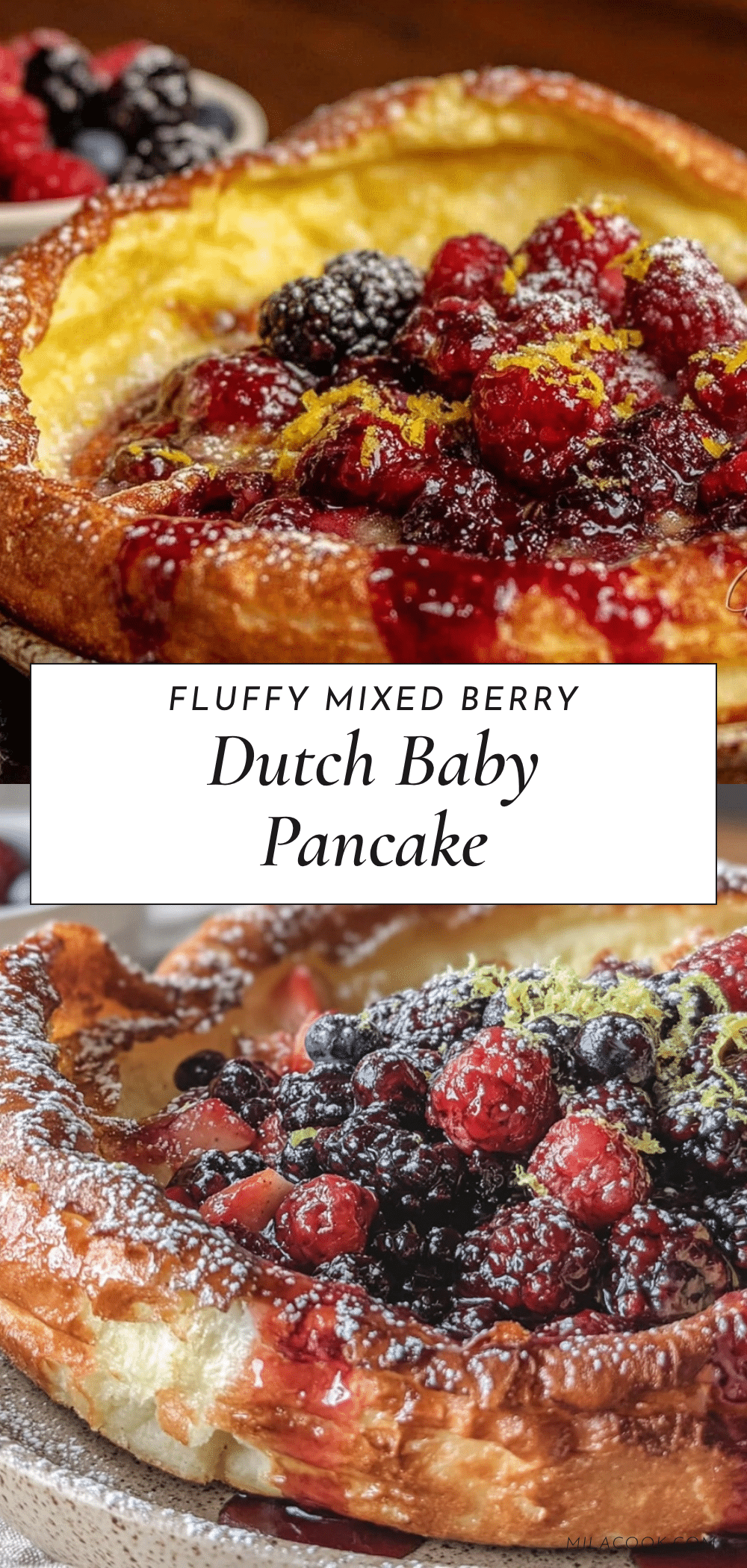 fluffy mixed berry dutch baby pancake recipe