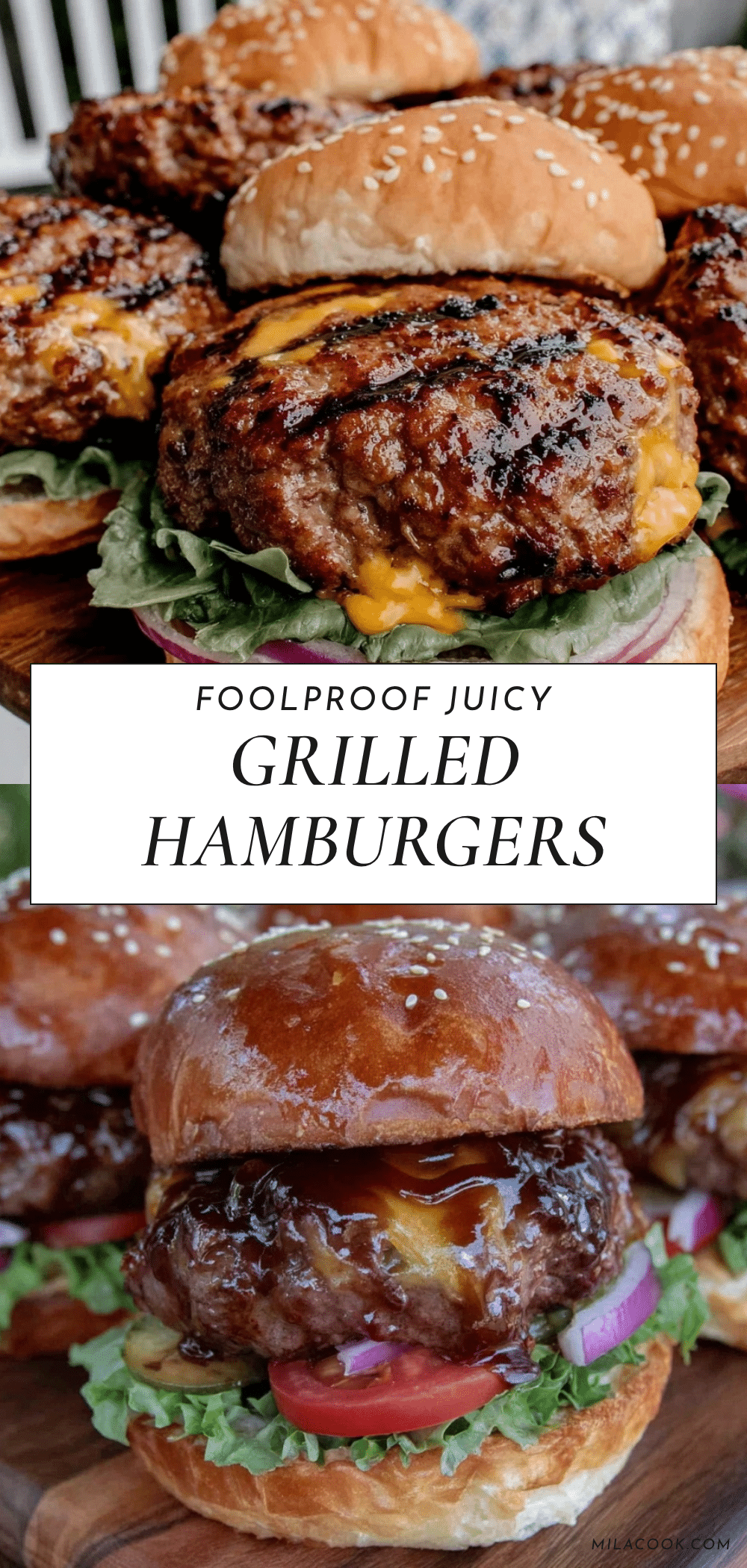 foolproof juicy grilled hamburgers recipe