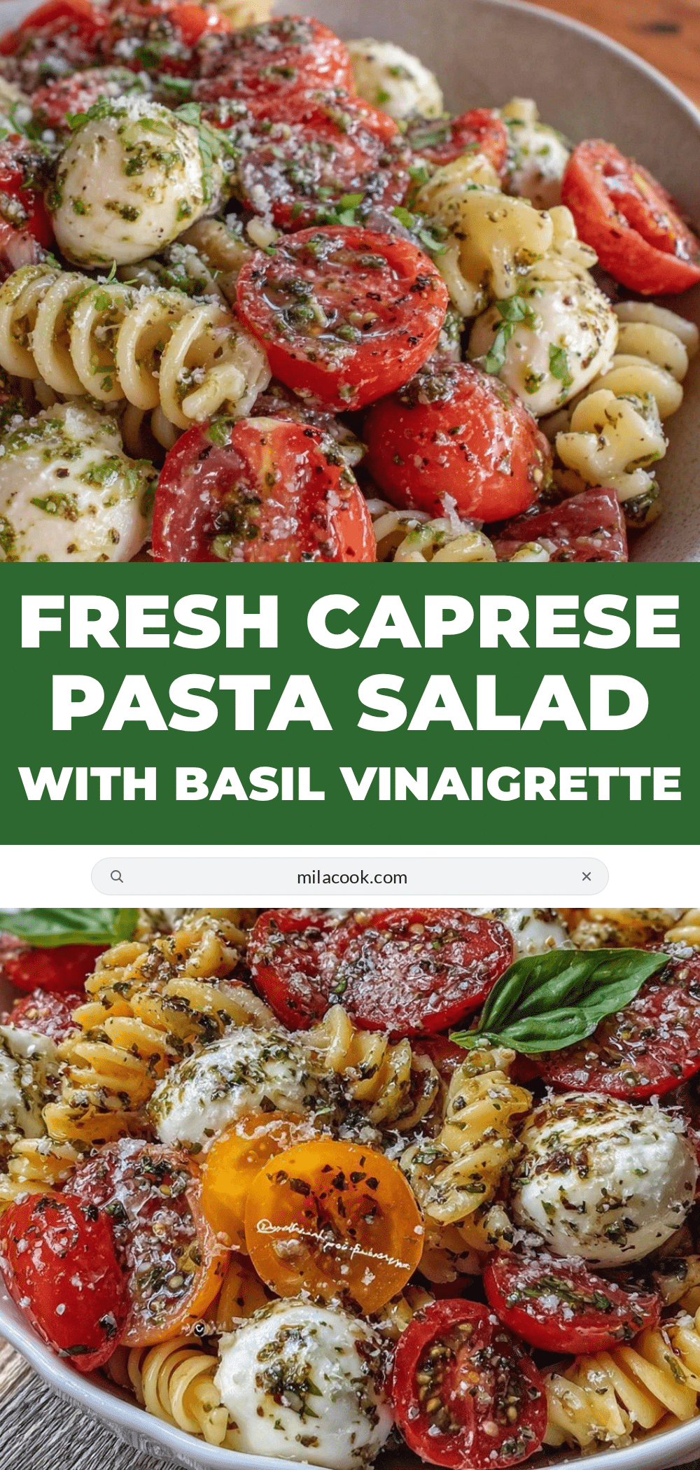 fresh caprese pasta salad recipe
