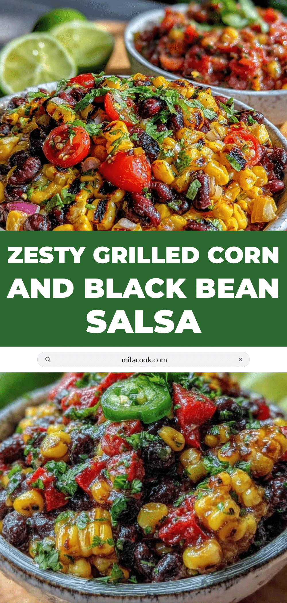 fresh grilled corn and black bean salsa recipe