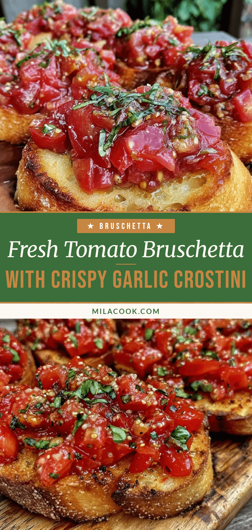 fresh healthy tomato bruschetta recipe
