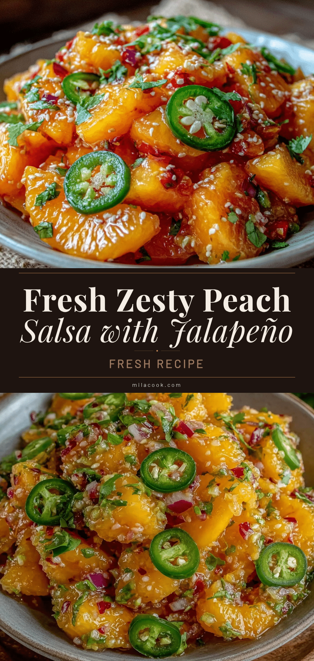 fresh zesty peach salsa recipe