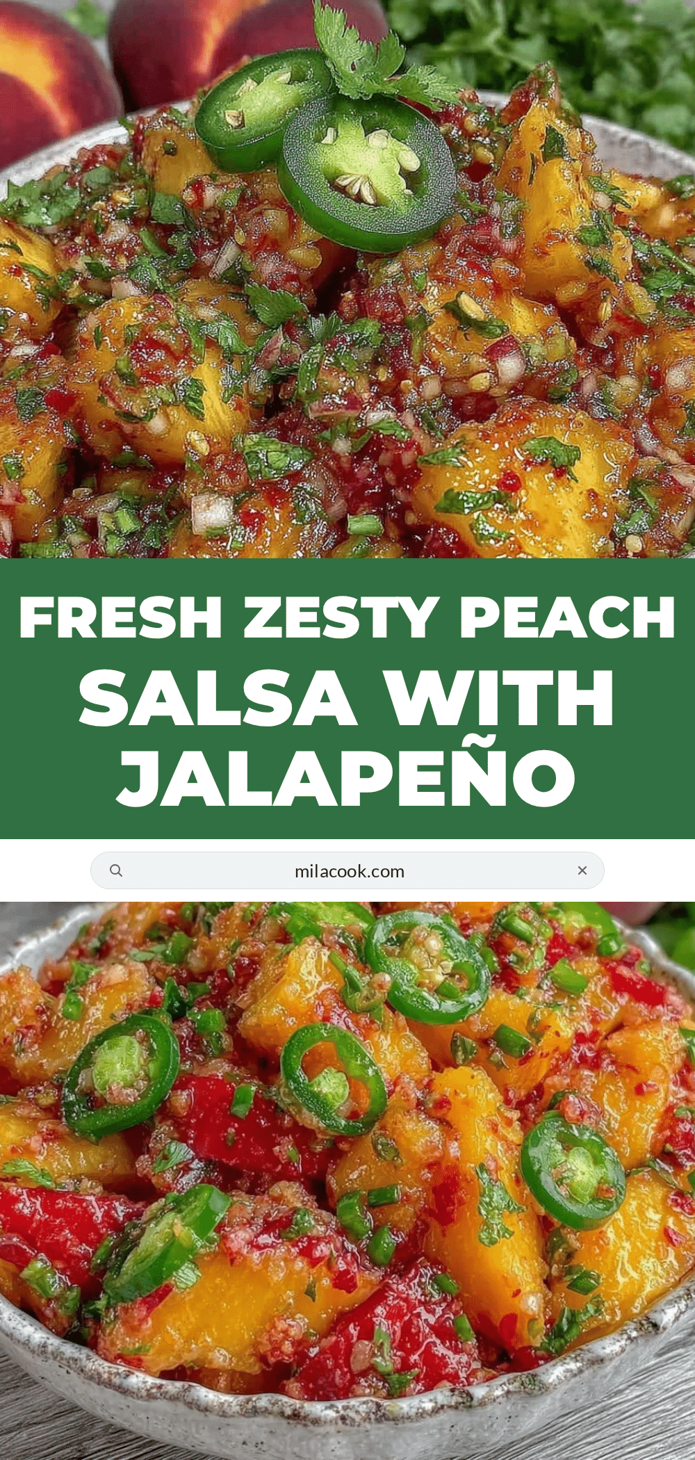 fresh zesty peach salsa recipe