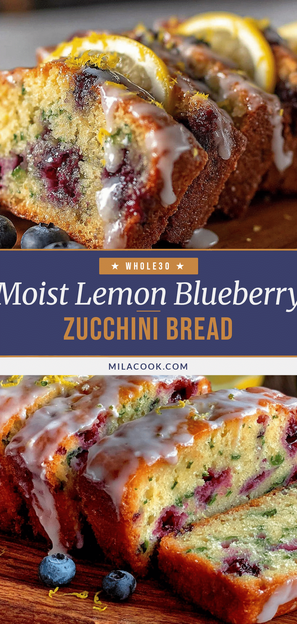 lemon blueberry zucchini bread recipe