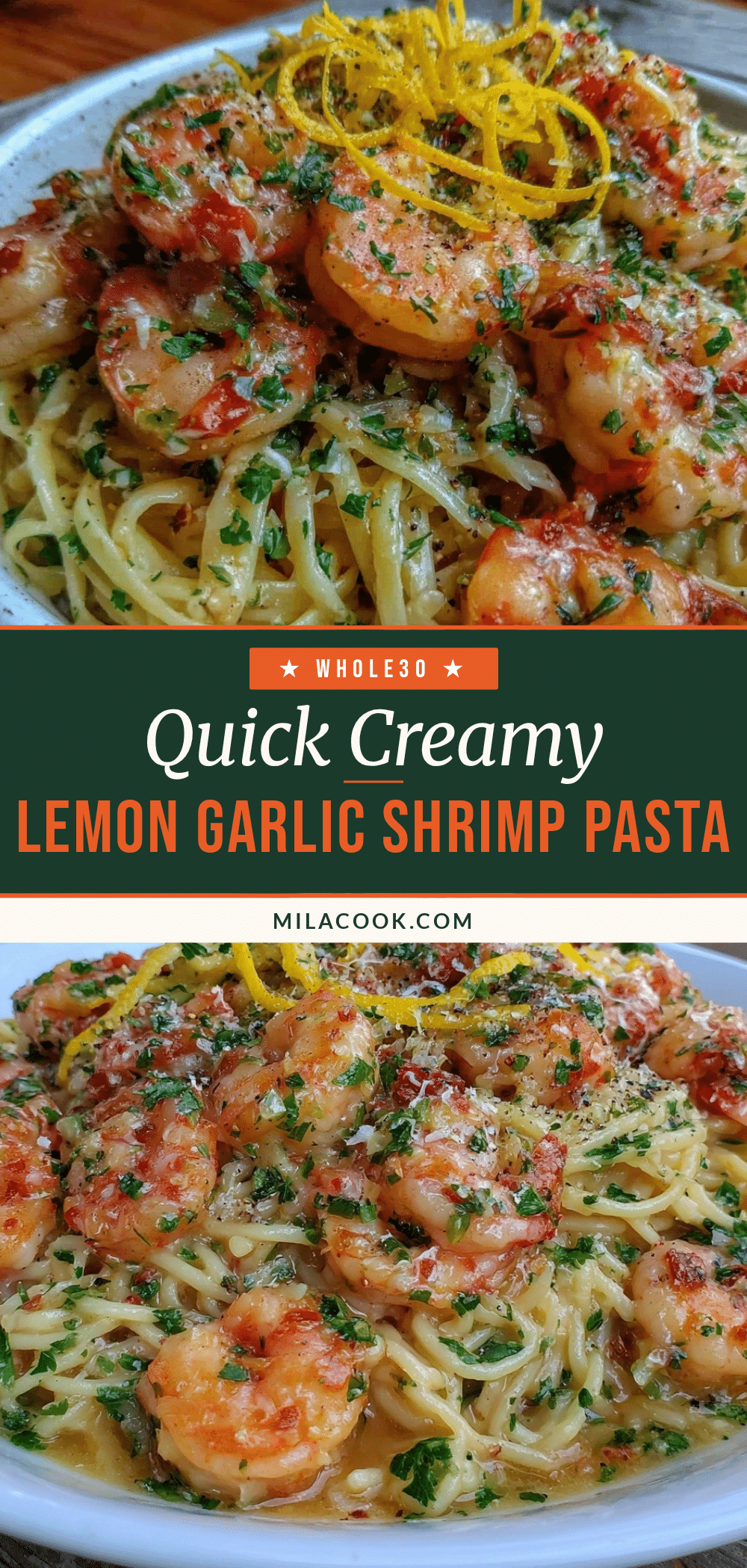 lemon garlic butter shrimp pasta recipe