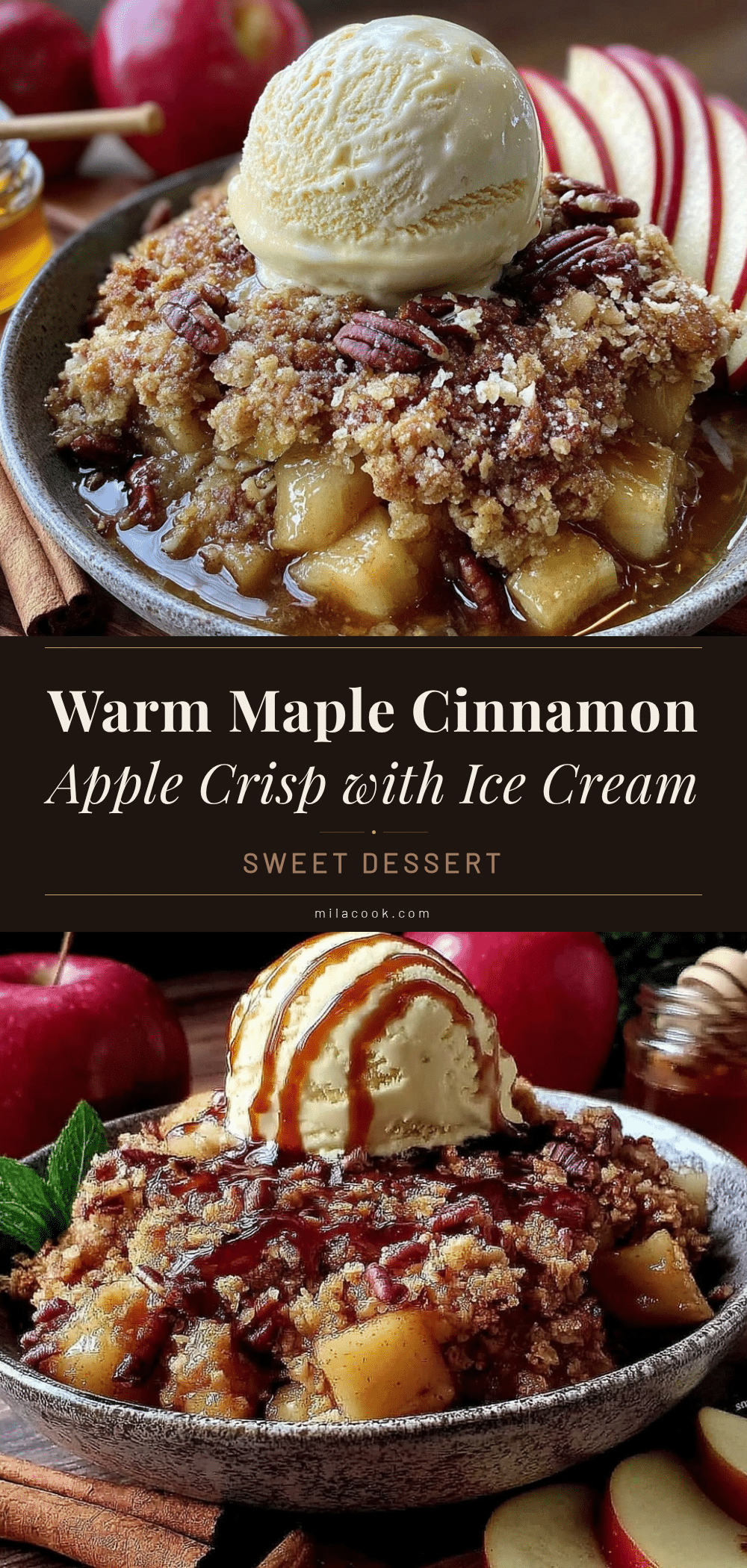 maple cinnamon apple crisp recipe
